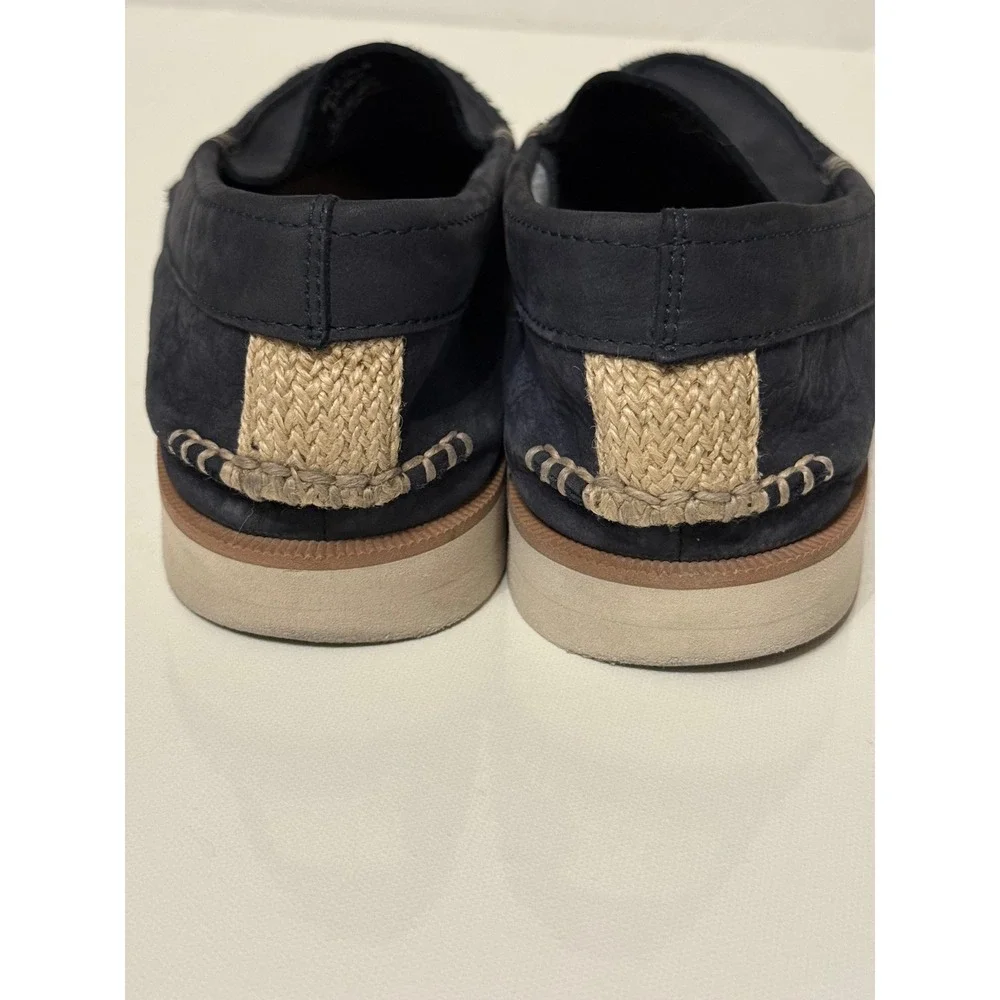 Sperry Top-Sider Mens Bahama II Navy Leather Boat Shoes Loafers STS25570 Size 10